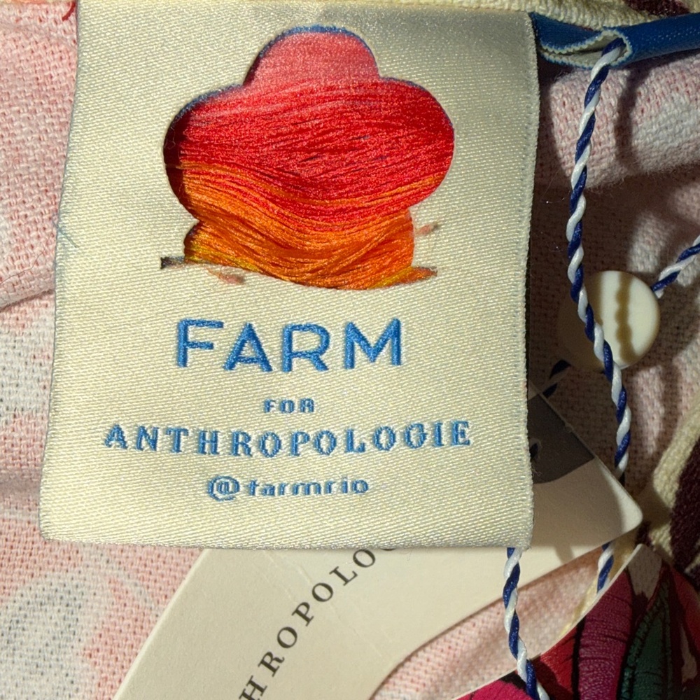 Farm Rio x Anthropologie Long Sleeve Printed Romper NWT M - Picture 9 of 9